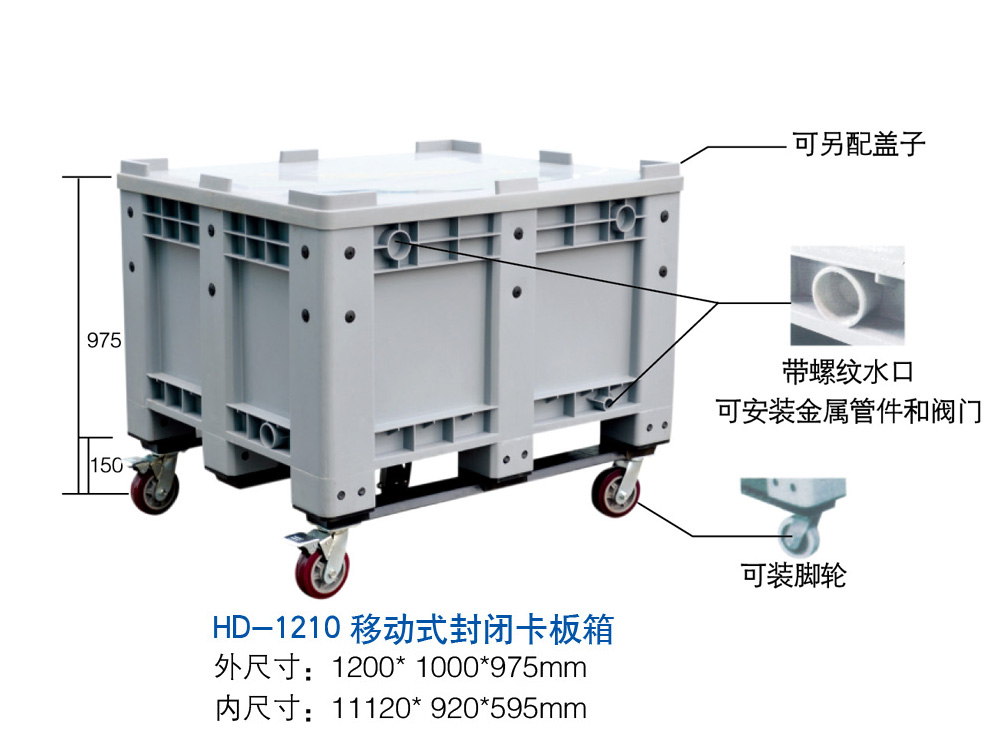 HD-1210移動式封閉卡板箱